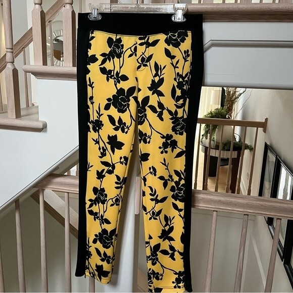 PAM & GELA Crop Track Pants on Floral Shadow Print S - Picture 2 of 13